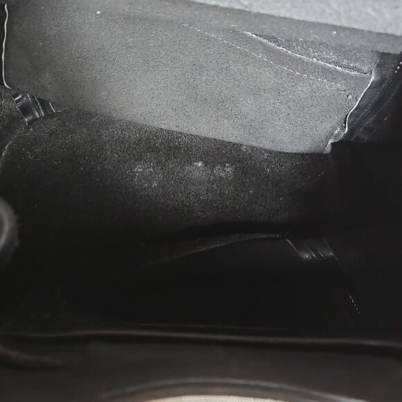 Coach Vintage 90s Black Leather Drawstring Backpack - Picture 8 of 10